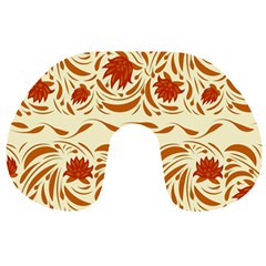 Ornamental Flowers Travel Neck Pillow by Eskimos