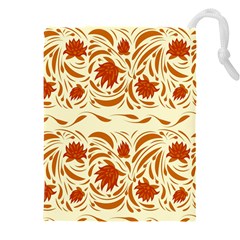 Ornamental Flowers Drawstring Pouch (4xl) by Eskimos