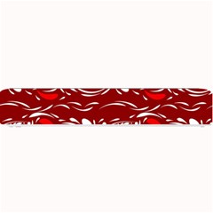 Red Ethnic Flowers Small Bar Mats by Eskimos