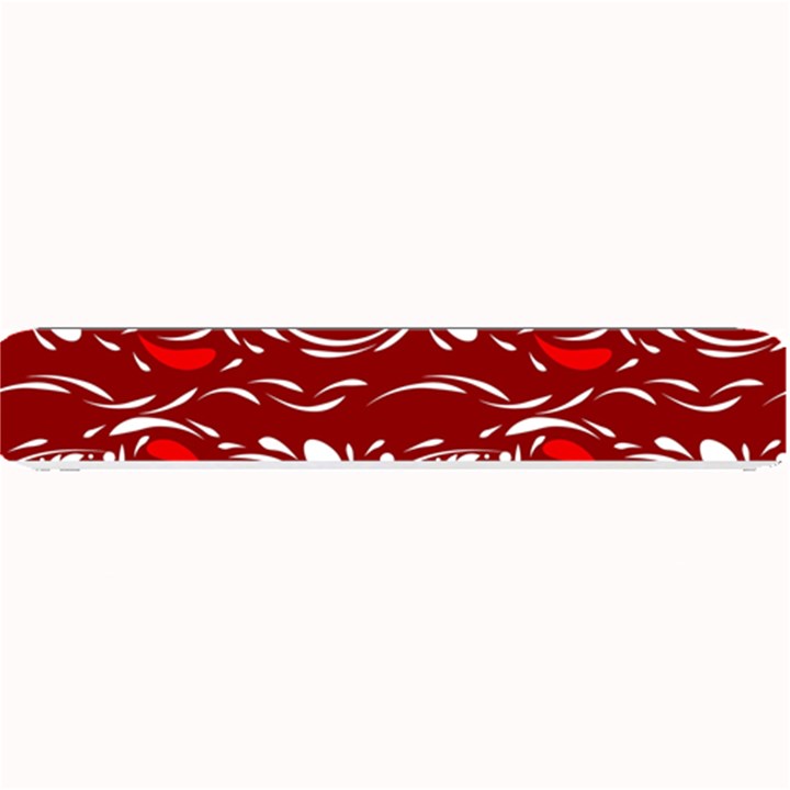 Red ethnic flowers Small Bar Mats