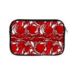 Red Ethnic Flowers Apple Macbook Pro 13  Zipper Case by Eskimos