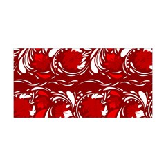 Red Ethnic Flowers Yoga Headband by Eskimos