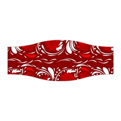 Red Ethnic Flowers Stretchable Headband by Eskimos