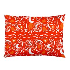 White Leaves Pillow Case by Eskimos