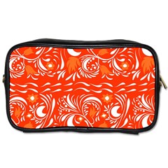 White Leaves Toiletries Bag (one Side) by Eskimos