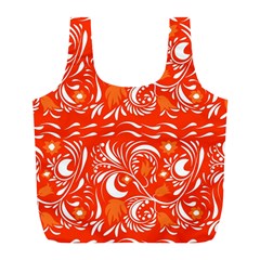 White Leaves Full Print Recycle Bag (l) by Eskimos