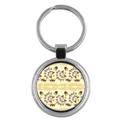 Decorative Flowers Key Chain (round) by Eskimos