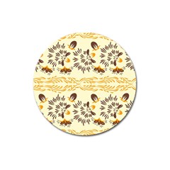 Decorative Flowers Magnet 3  (round) by Eskimos