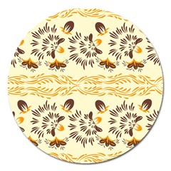 Decorative Flowers Magnet 5  (round) by Eskimos