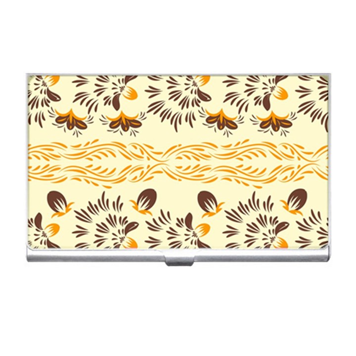 Decorative flowers Business Card Holder