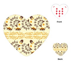 Decorative Flowers Playing Cards Single Design (heart) by Eskimos