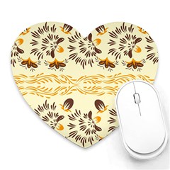 Decorative Flowers Heart Mousepads by Eskimos