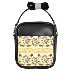 Decorative Flowers Girls Sling Bag by Eskimos