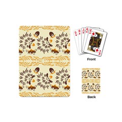 Decorative Flowers Playing Cards Single Design (mini) by Eskimos