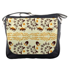 Decorative Flowers Messenger Bag by Eskimos