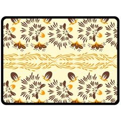 Decorative Flowers Double Sided Fleece Blanket (large)  by Eskimos