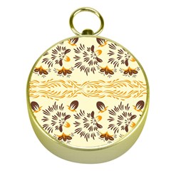 Decorative Flowers Gold Compasses by Eskimos