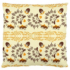 Decorative Flowers Large Flano Cushion Case (one Side) by Eskimos