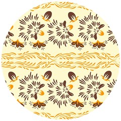 Decorative Flowers Wooden Puzzle Round by Eskimos