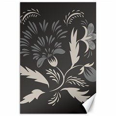 Black Bouquet Canvas 12  X 18  by Eskimos