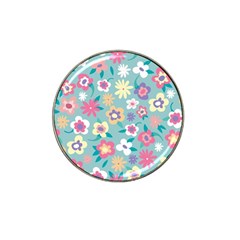 Floral Pattern Hat Clip Ball Marker (10 Pack) by ExtraGoodSauce