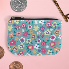 Floral Pattern Mini Coin Purse by ExtraGoodSauce