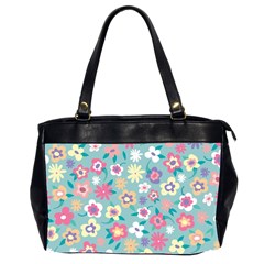 Floral Pattern Oversize Office Handbag (2 Sides) by ExtraGoodSauce