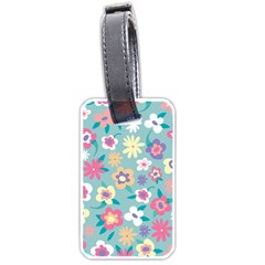 Floral Pattern Luggage Tag (one Side) by ExtraGoodSauce