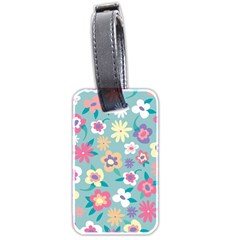 Floral Pattern Luggage Tag (two Sides) by ExtraAwesomeSauce