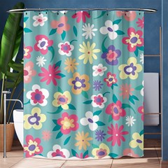 Floral Pattern Shower Curtain 60  X 72  (medium)  by ExtraGoodSauce