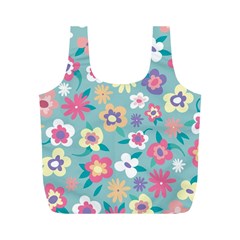 Floral Pattern Full Print Recycle Bag (m) by ExtraGoodSauce