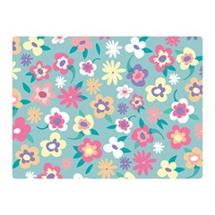 Floral Pattern Double Sided Flano Blanket (mini)  by ExtraAwesomeSauce