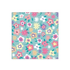 Floral Pattern Satin Bandana Scarf by ExtraGoodSauce