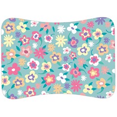 Floral Pattern Velour Seat Head Rest Cushion by ExtraGoodSauce