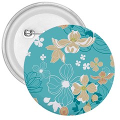 Floral Pattern 3  Buttons by ExtraAwesomeSauce