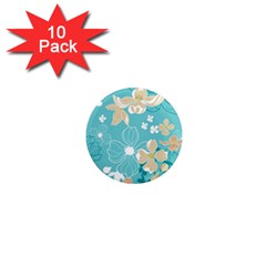 Floral Pattern 1  Mini Magnet (10 Pack)  by ExtraAwesomeSauce