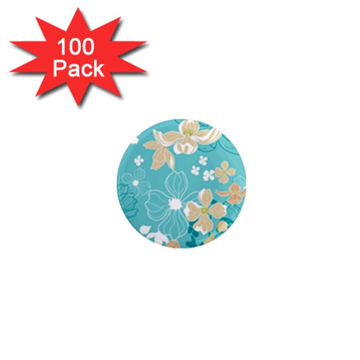 Floral Pattern 1  Mini Magnets (100 pack) 