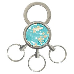 Floral Pattern 3-ring Key Chain by ExtraAwesomeSauce