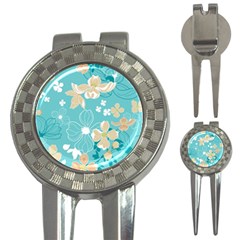 Floral Pattern 3-in-1 Golf Divots by ExtraAwesomeSauce