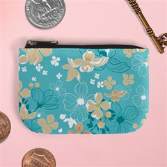 Floral Pattern Mini Coin Purse by ExtraGoodSauce