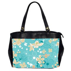 Floral Pattern Oversize Office Handbag (2 Sides) by ExtraGoodSauce