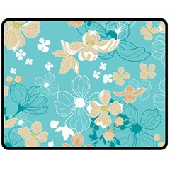 Floral Pattern Fleece Blanket (medium)  by ExtraAwesomeSauce