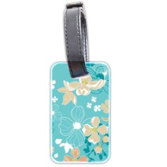 Floral Pattern Luggage Tag (two Sides) by ExtraGoodSauce