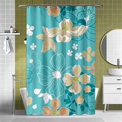 Floral Pattern Shower Curtain 48  X 72  (small)  by ExtraGoodSauce