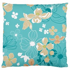 Floral Pattern Large Cushion Case (two Sides) by ExtraGoodSauce