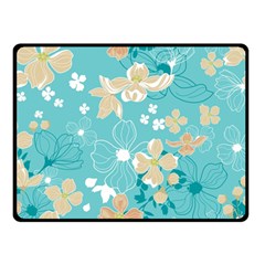 Floral Pattern Double Sided Fleece Blanket (small)  by ExtraAwesomeSauce