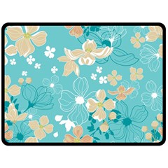 Floral Pattern Double Sided Fleece Blanket (large)  by ExtraGoodSauce