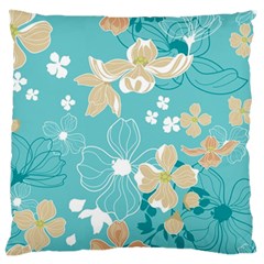 Floral Pattern Standard Flano Cushion Case (one Side) by ExtraAwesomeSauce