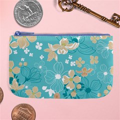 Floral Pattern Large Coin Purse by ExtraGoodSauce