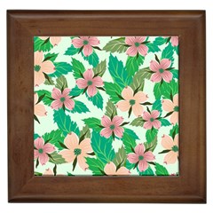 Floral Pattern Framed Tile by ExtraAwesomeSauce